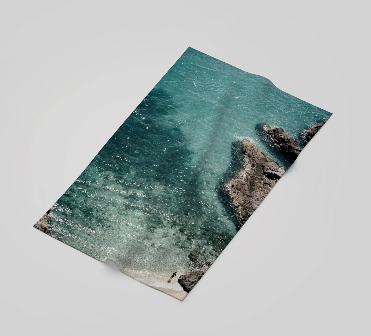 Alone on the beach telo mare da photolovers