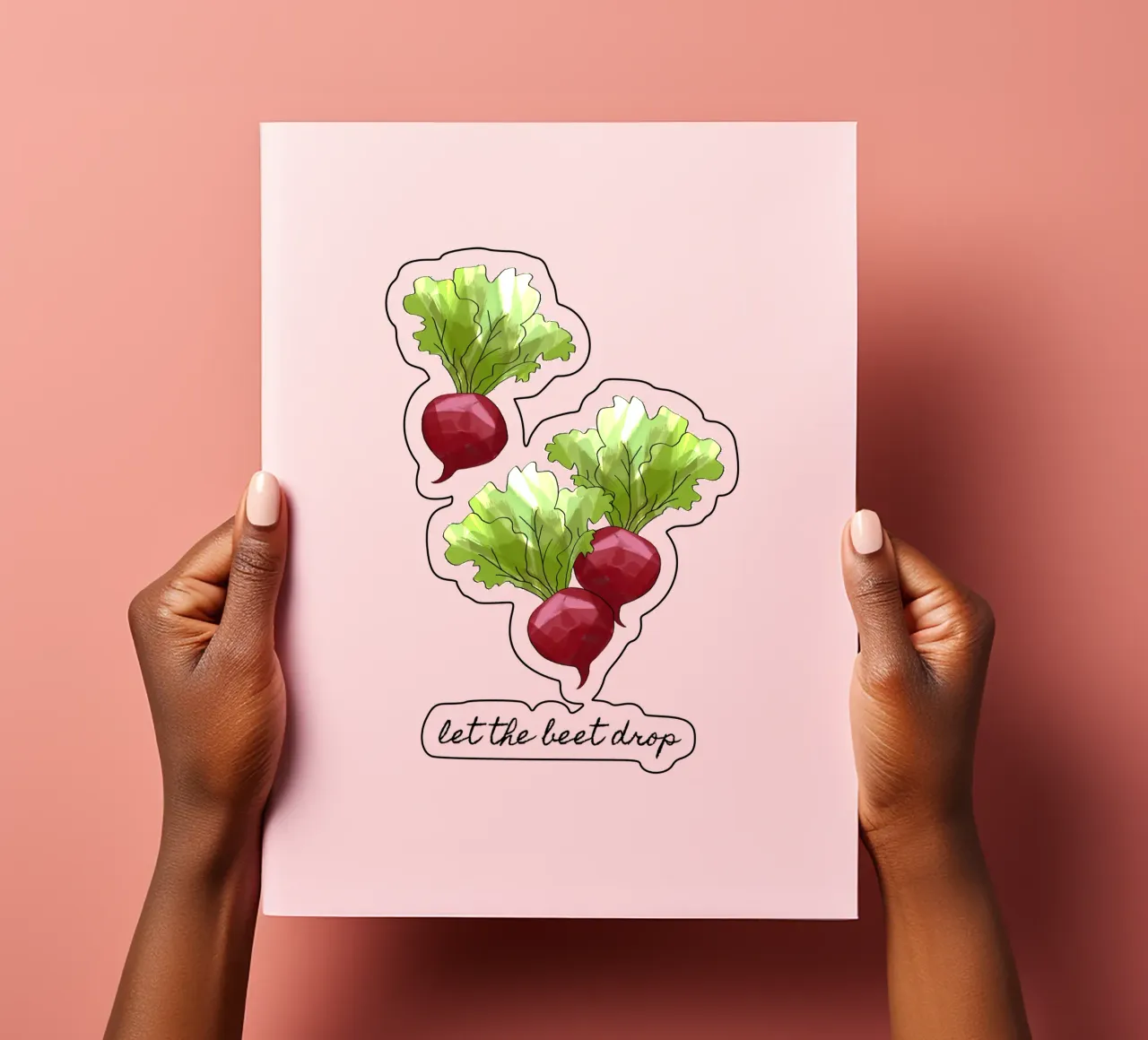 Let The Beet Drop sticker sheet by Orara Studio