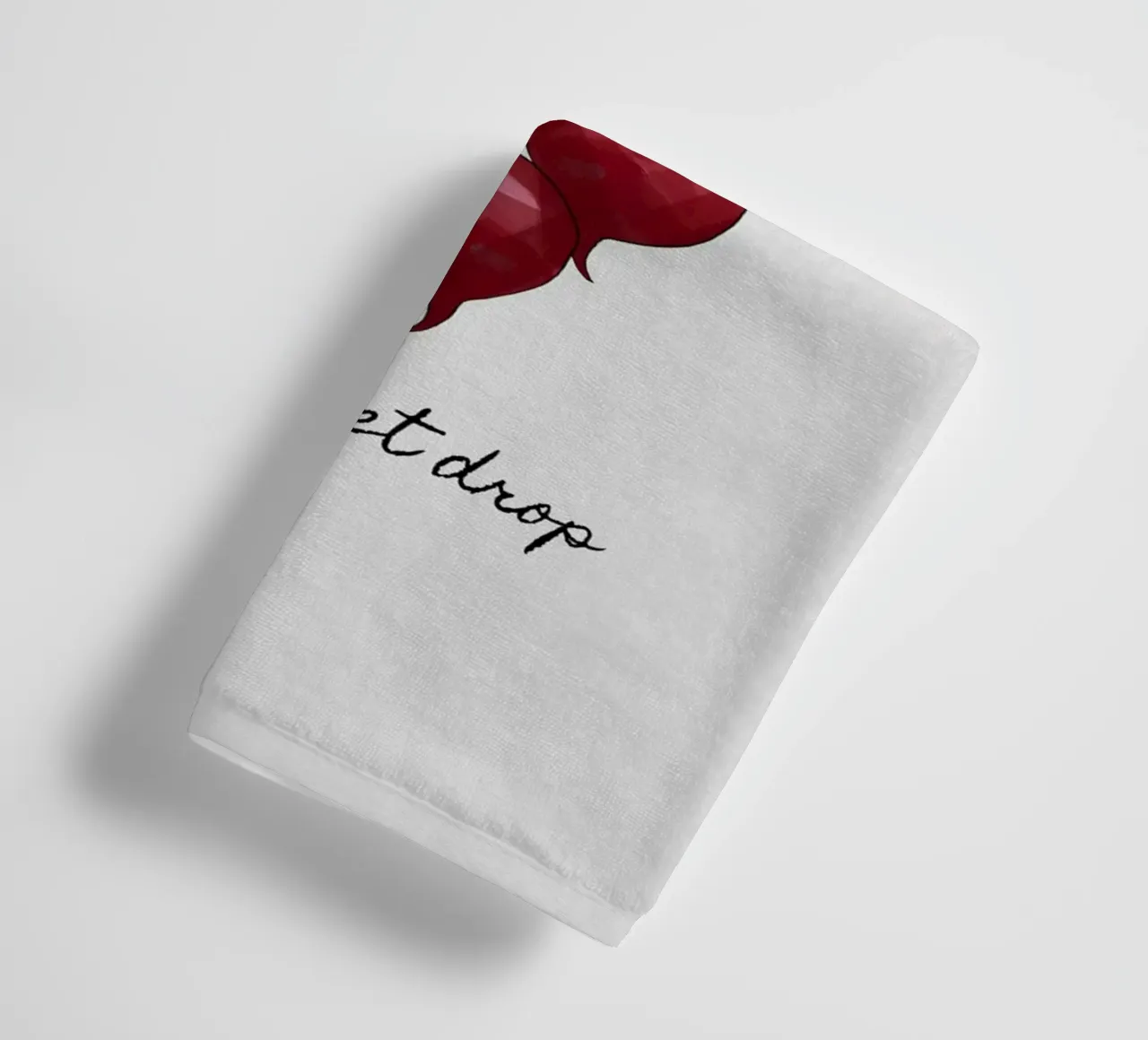Let The Beet Drop badhanddoek van Orara Studio