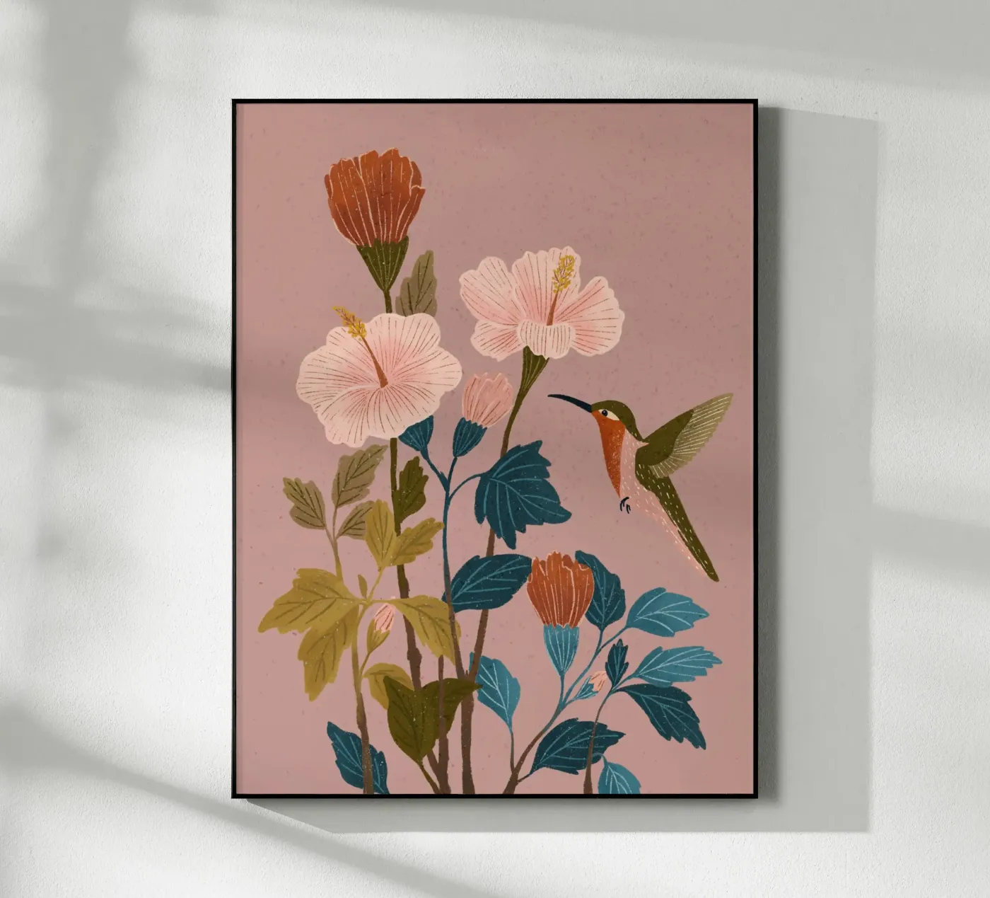 Hibiscus & Colibri acryl van moDeern