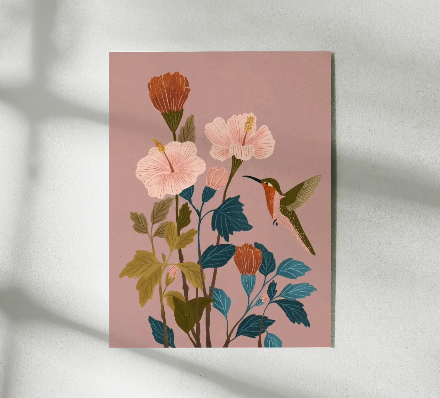 Hibiscus & Colibri acryl van moDeern