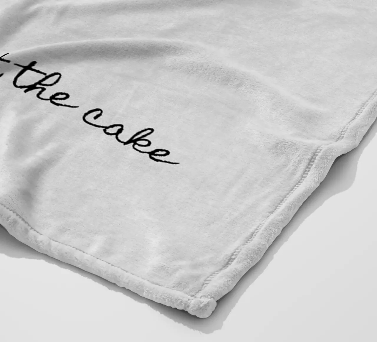 Life Is Short Eat The Cake fleece blanket by Orara Studio