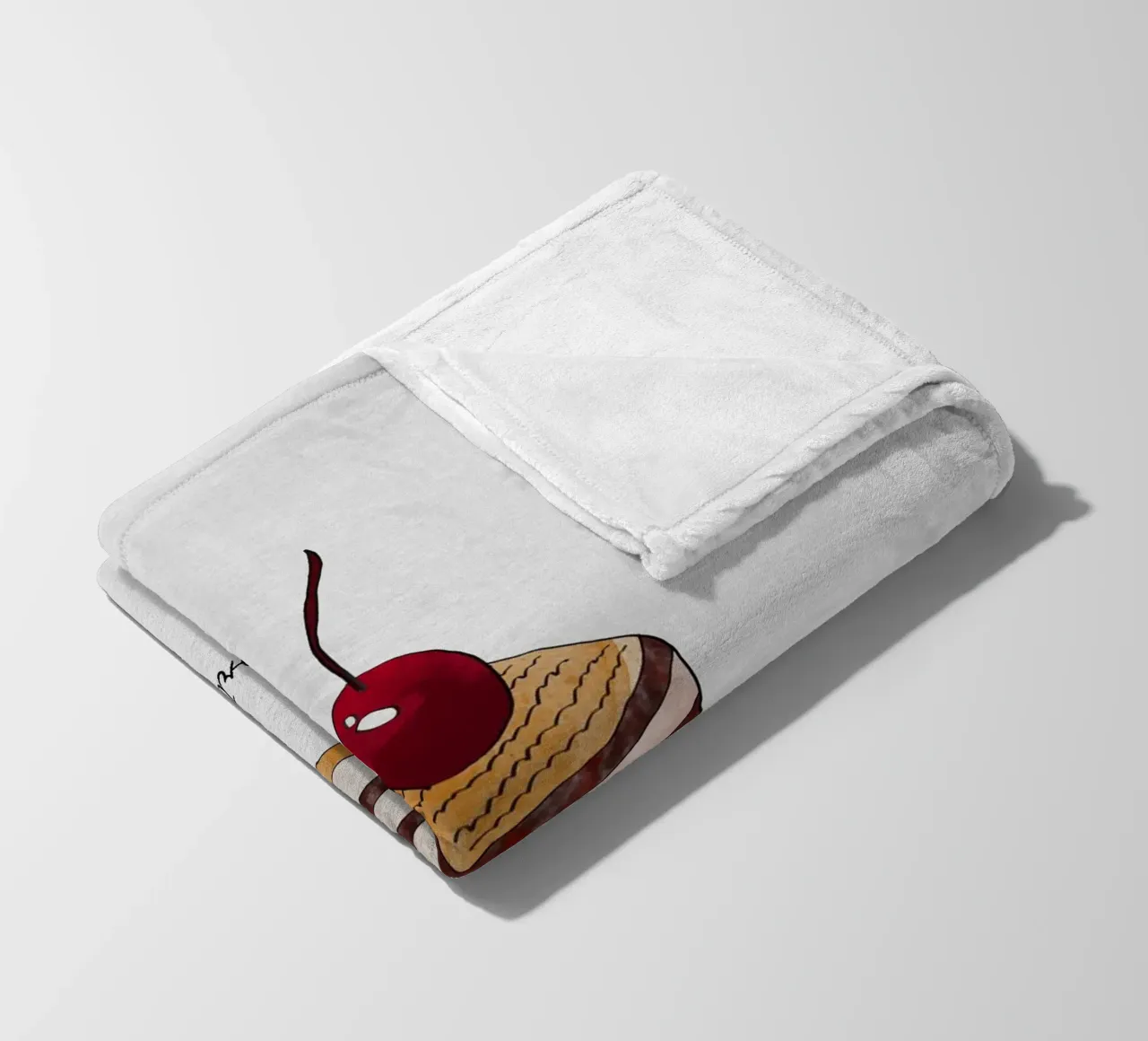 Life Is Short Eat The Cake fleece blanket by Orara Studio