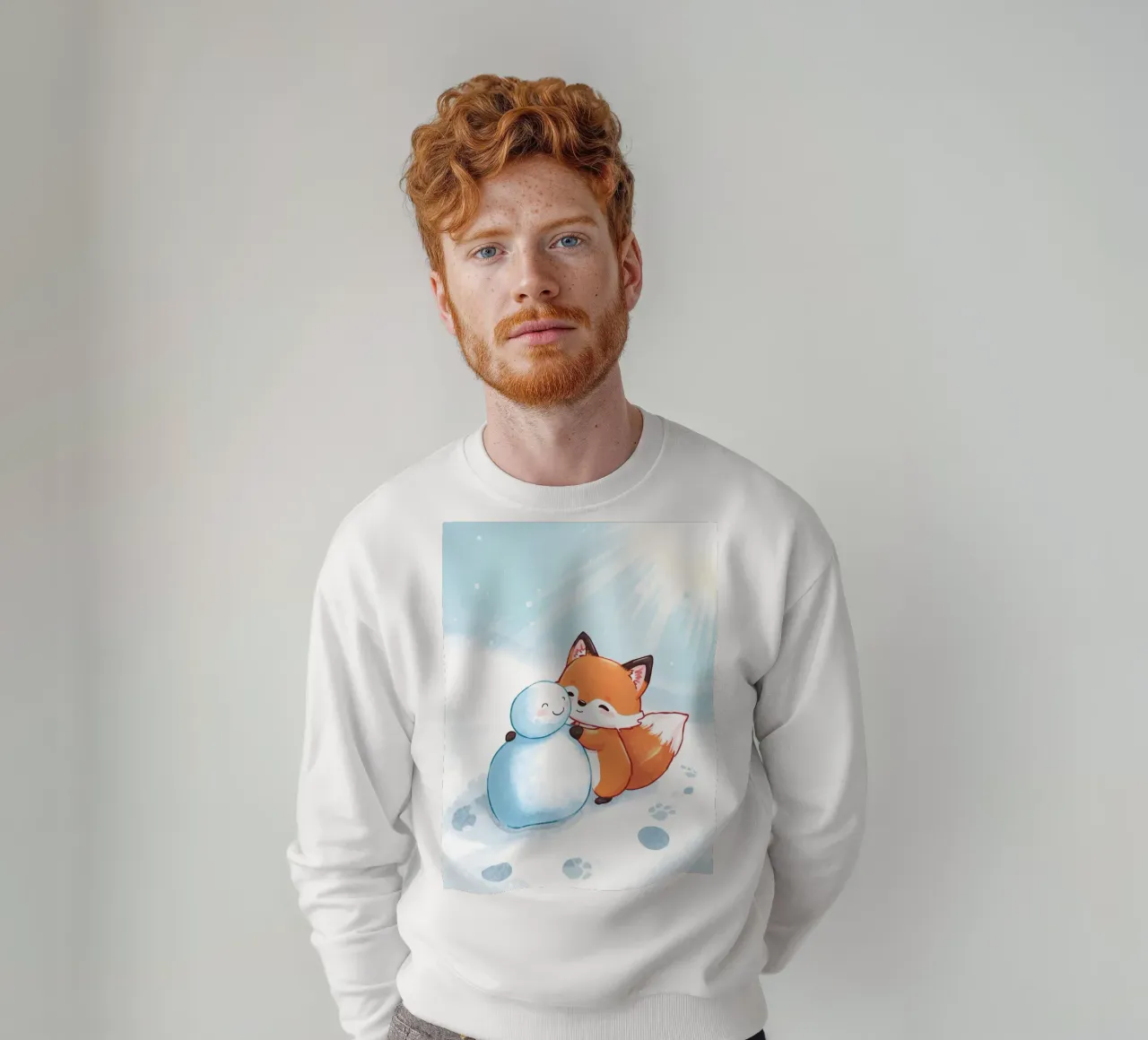 Câlins chaleureux dans la neige sweat de Voxy's Adventures