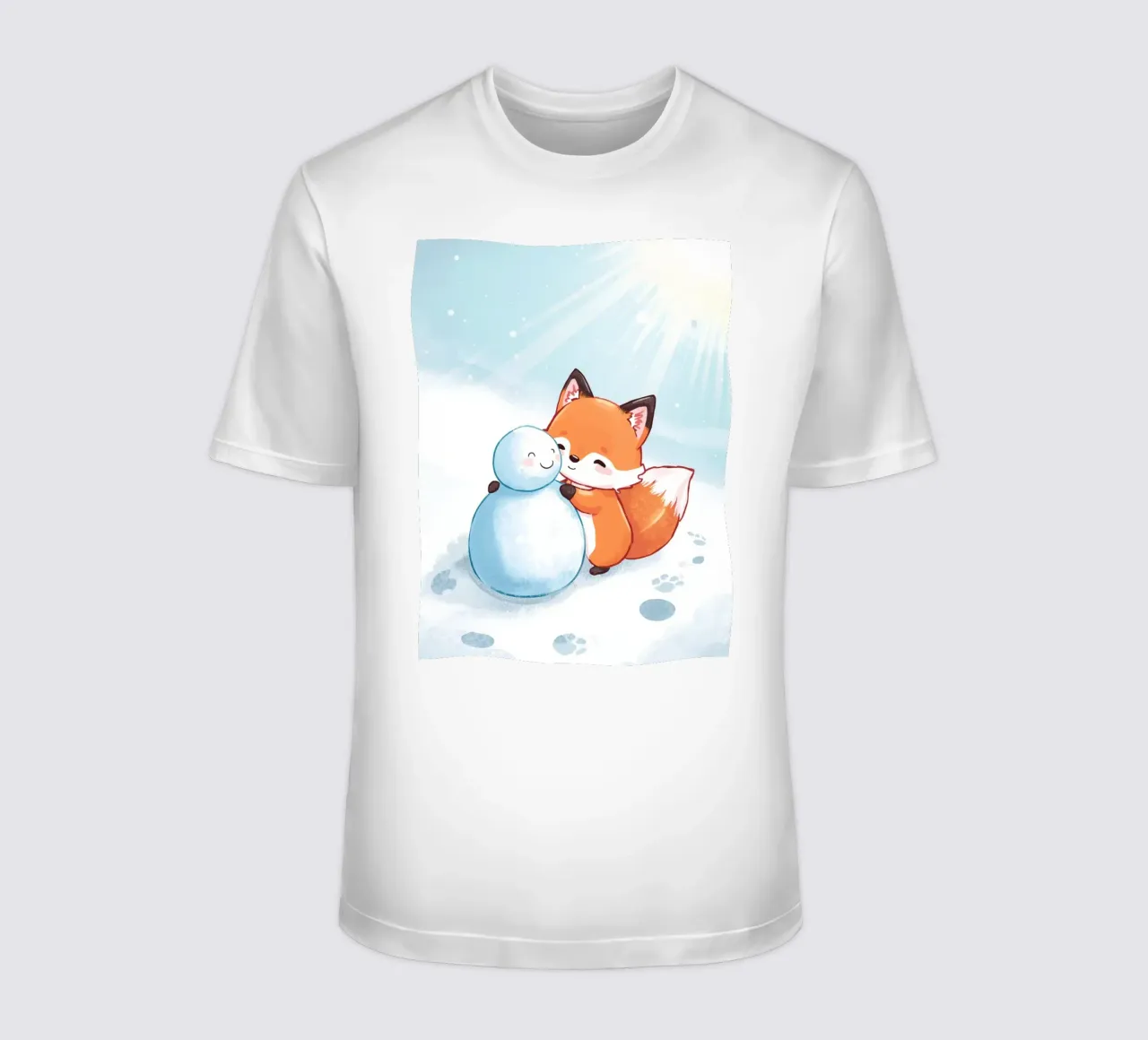 Warm Hugs in the Snow t-shirt by Voxy's Adventures