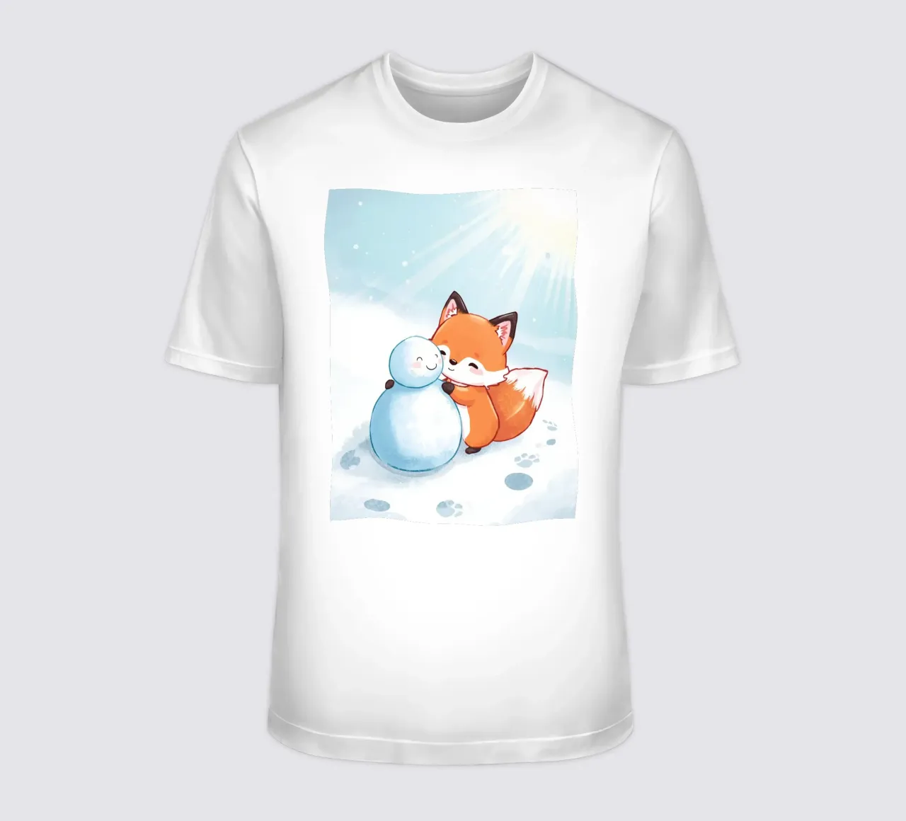 Abbracci caldi nella neve t-shirt da Voxy's Adventures