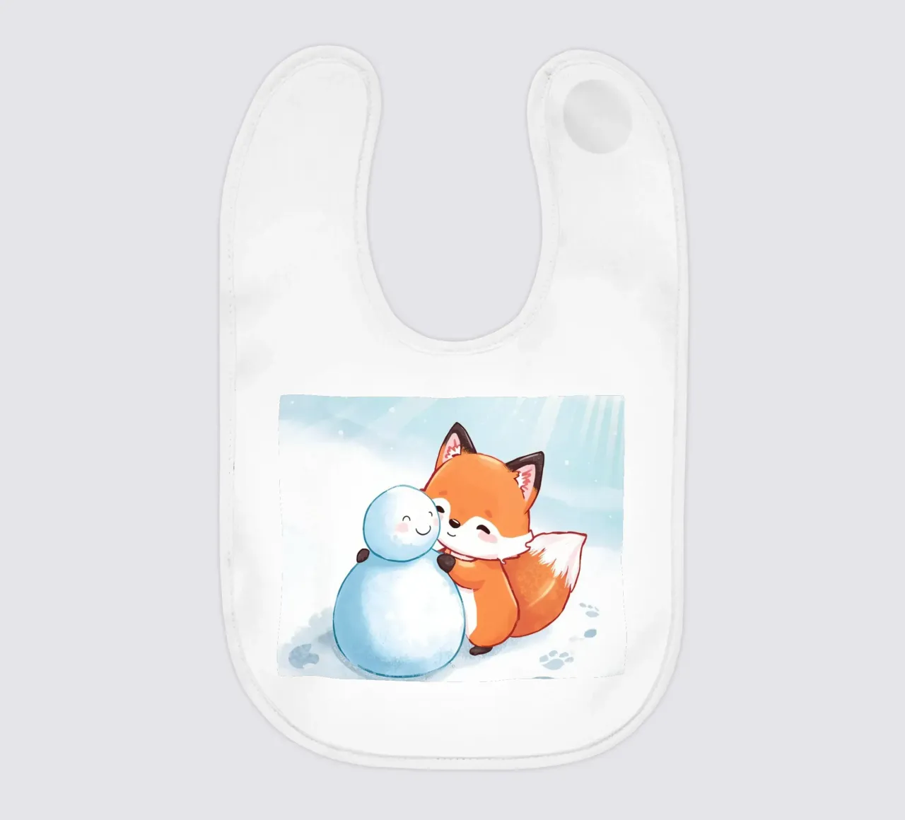 Abbracci caldi nella neve bavaglino da Voxy's Adventures