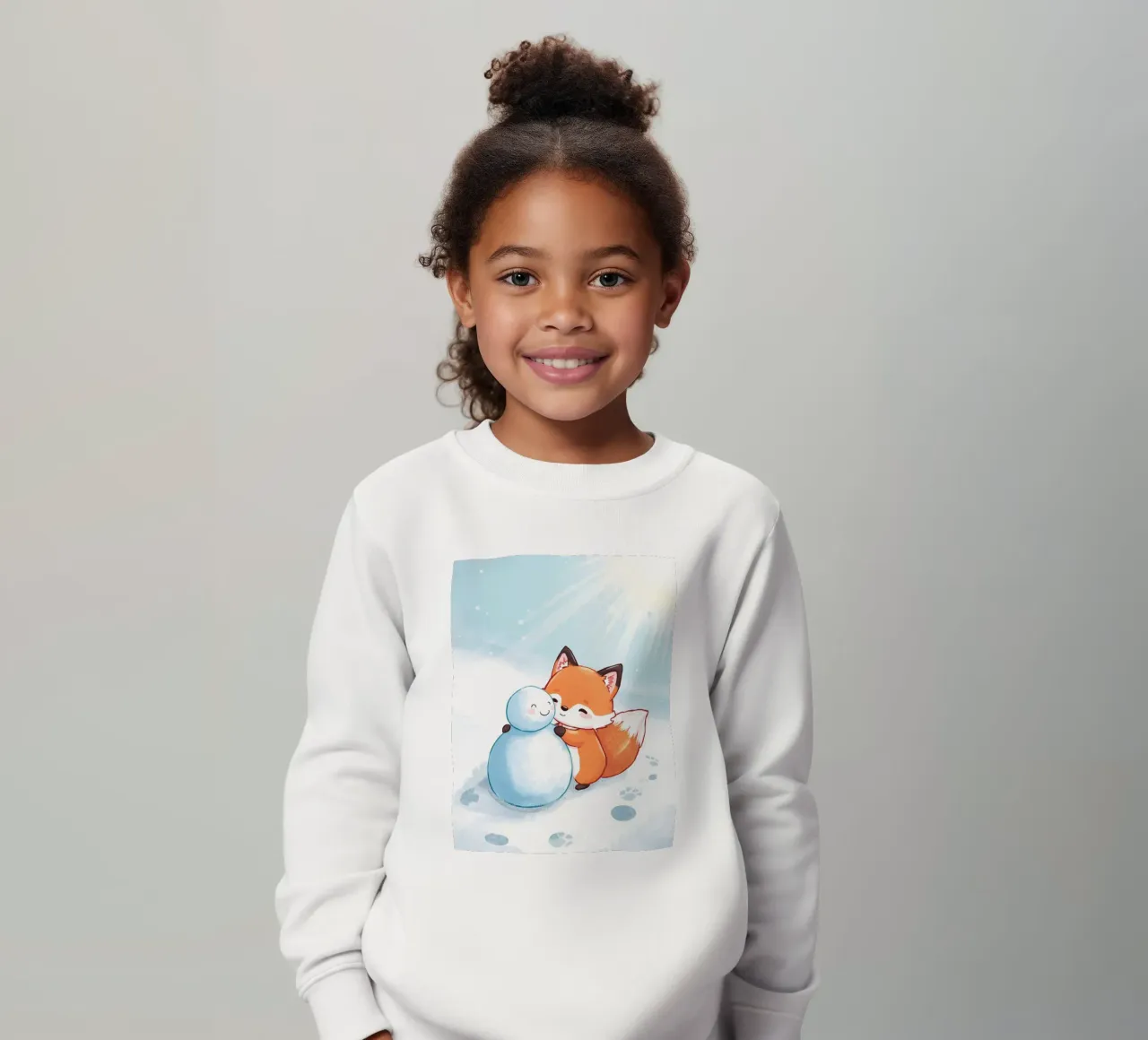 Abbracci caldi nella neve felpa bambino da Voxy's Adventures