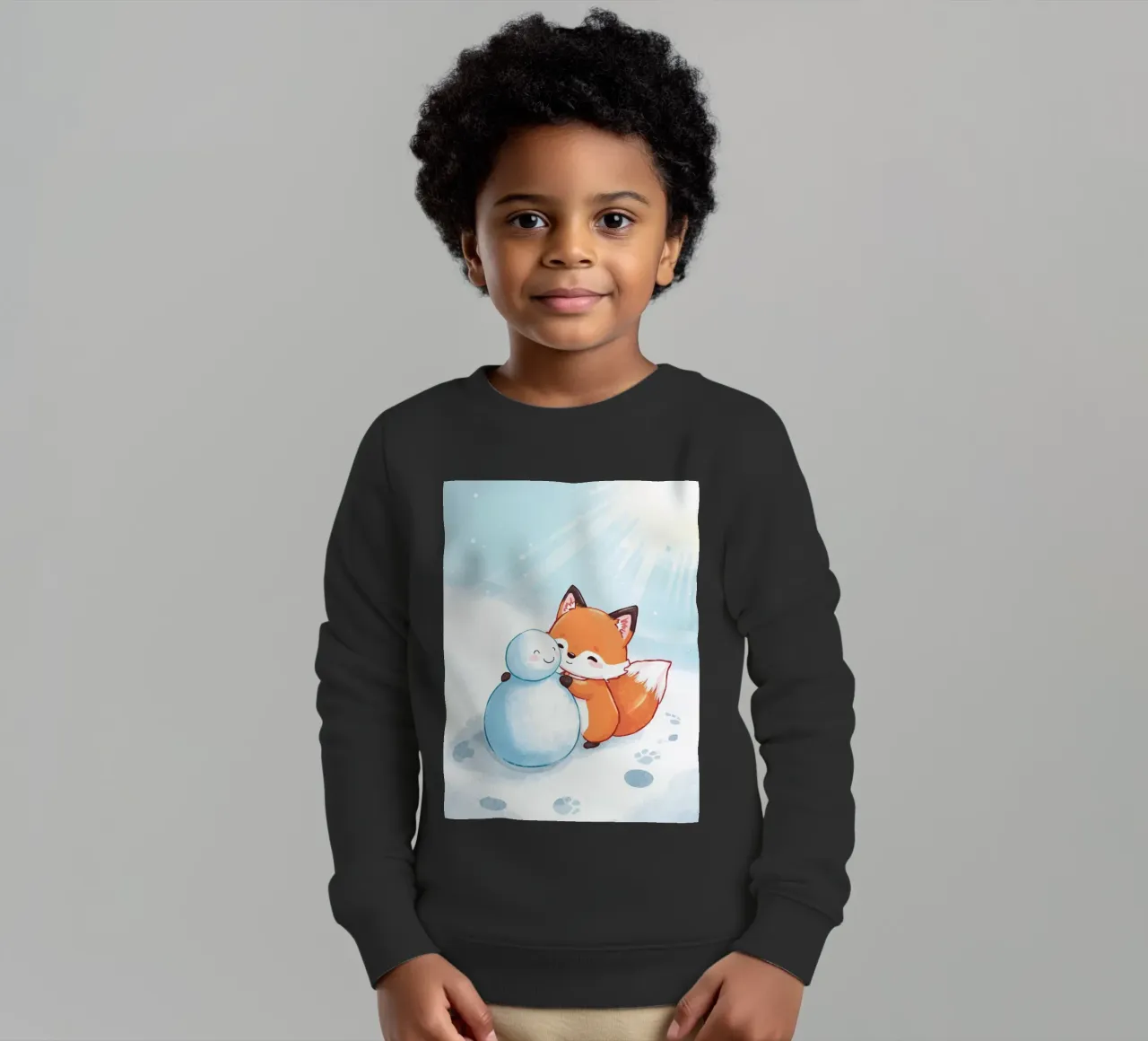 Abbracci caldi nella neve felpa bambino da Voxy's Adventures