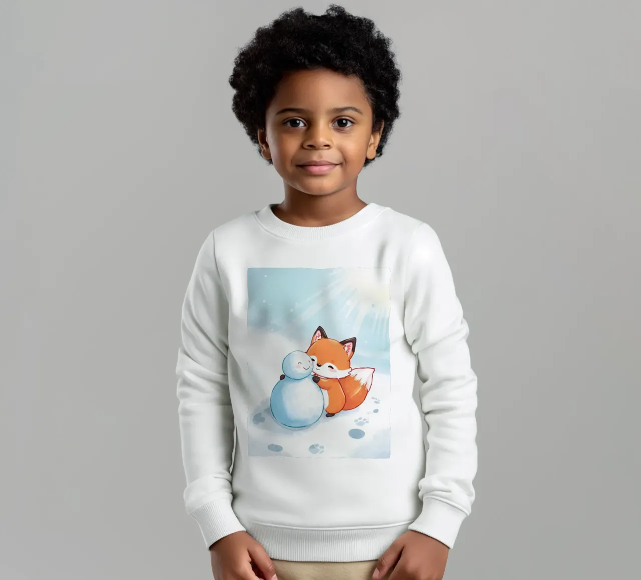 Abbracci caldi nella neve felpa bambino da Voxy's Adventures