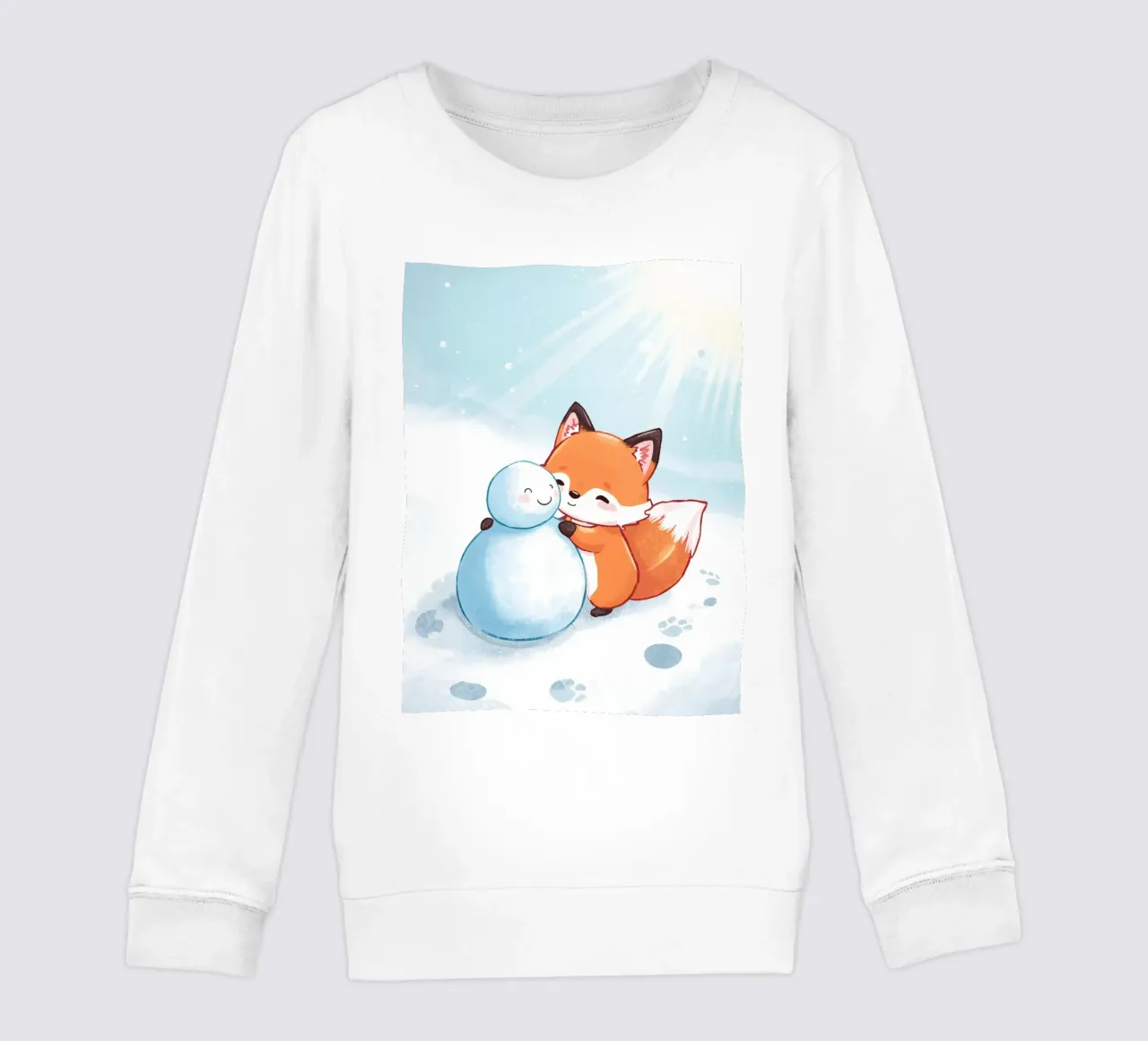 Abbracci caldi nella neve felpa bambino da Voxy's Adventures