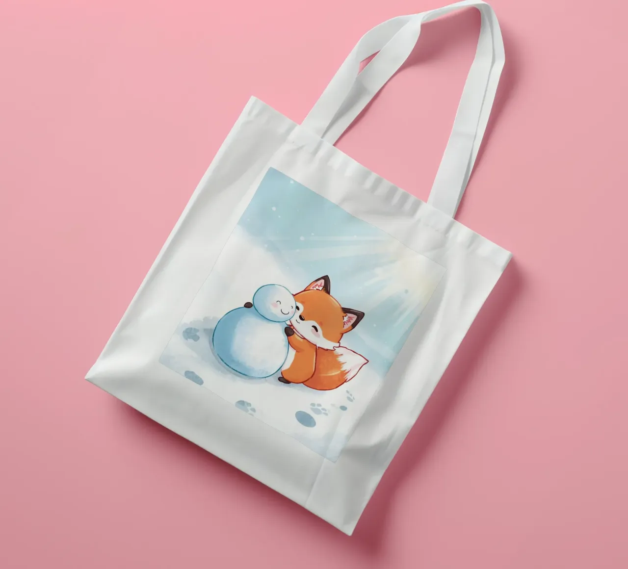 Abbracci caldi nella neve borsa in juta da Voxy's Adventures