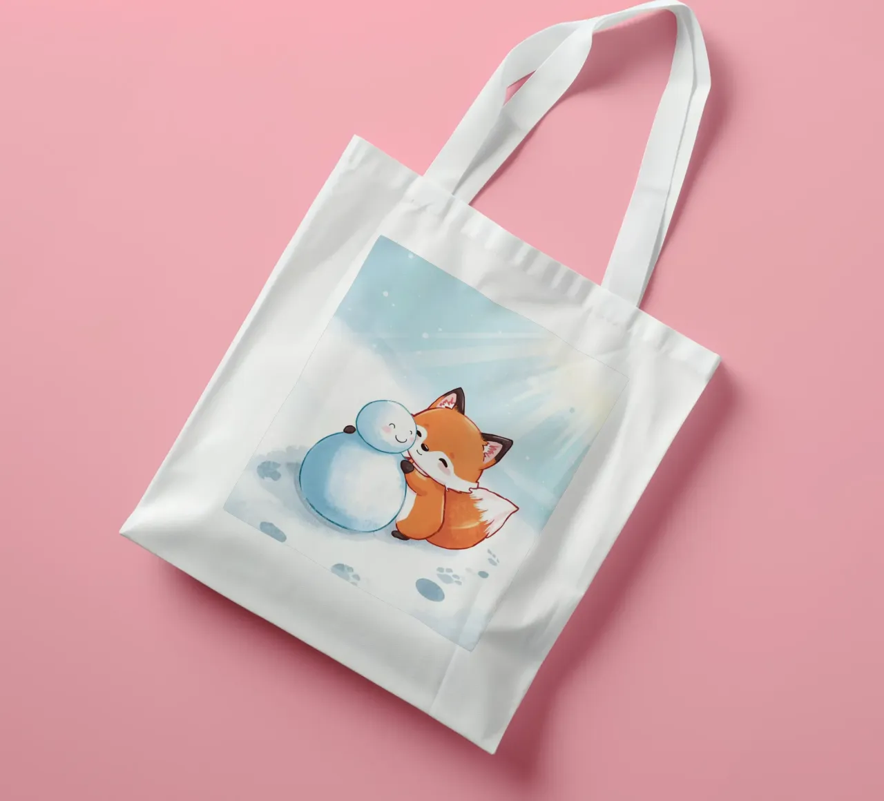 Abbracci caldi nella neve borsa in juta da Voxy's Adventures