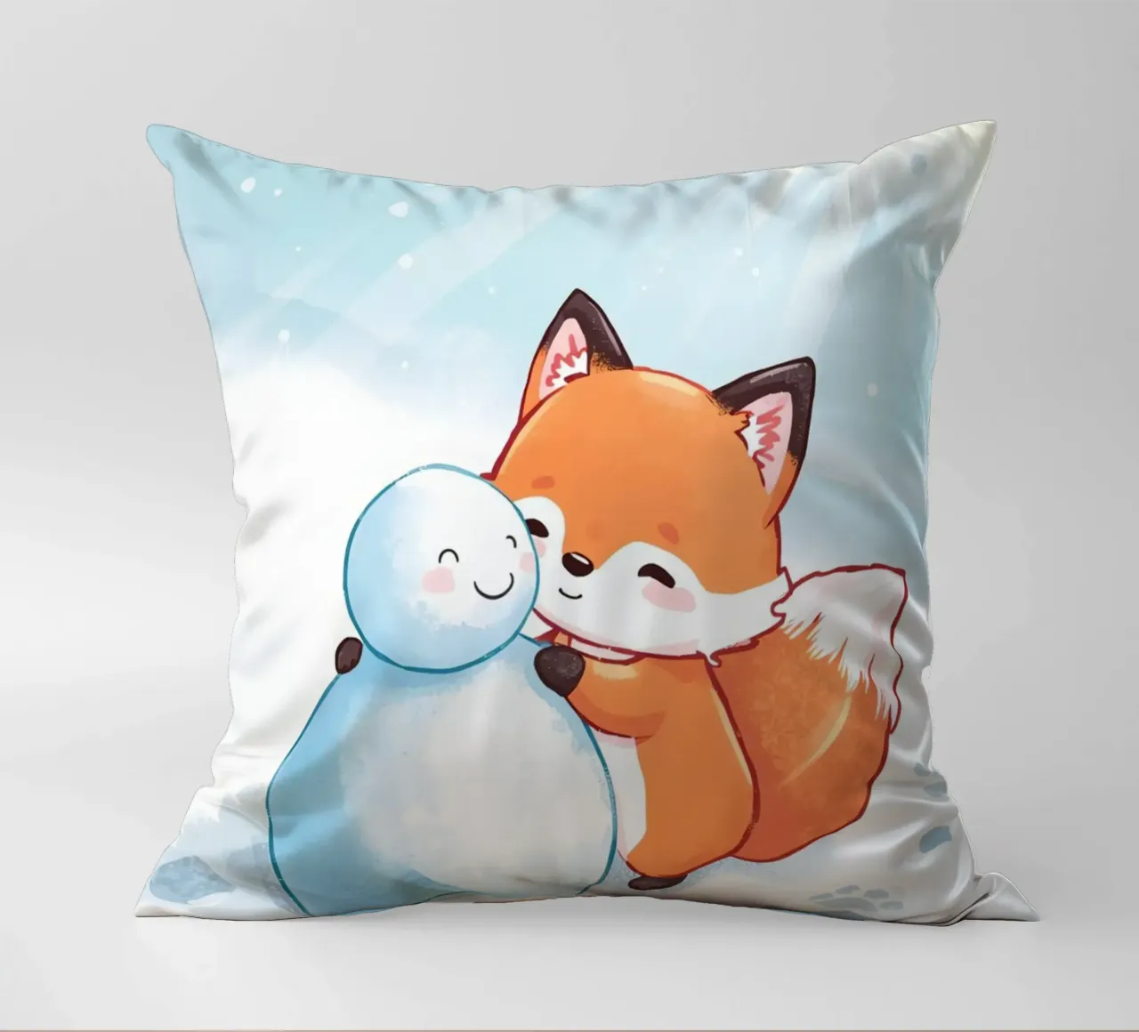 Abbracci caldi nella neve cuscino da Voxy's Adventures