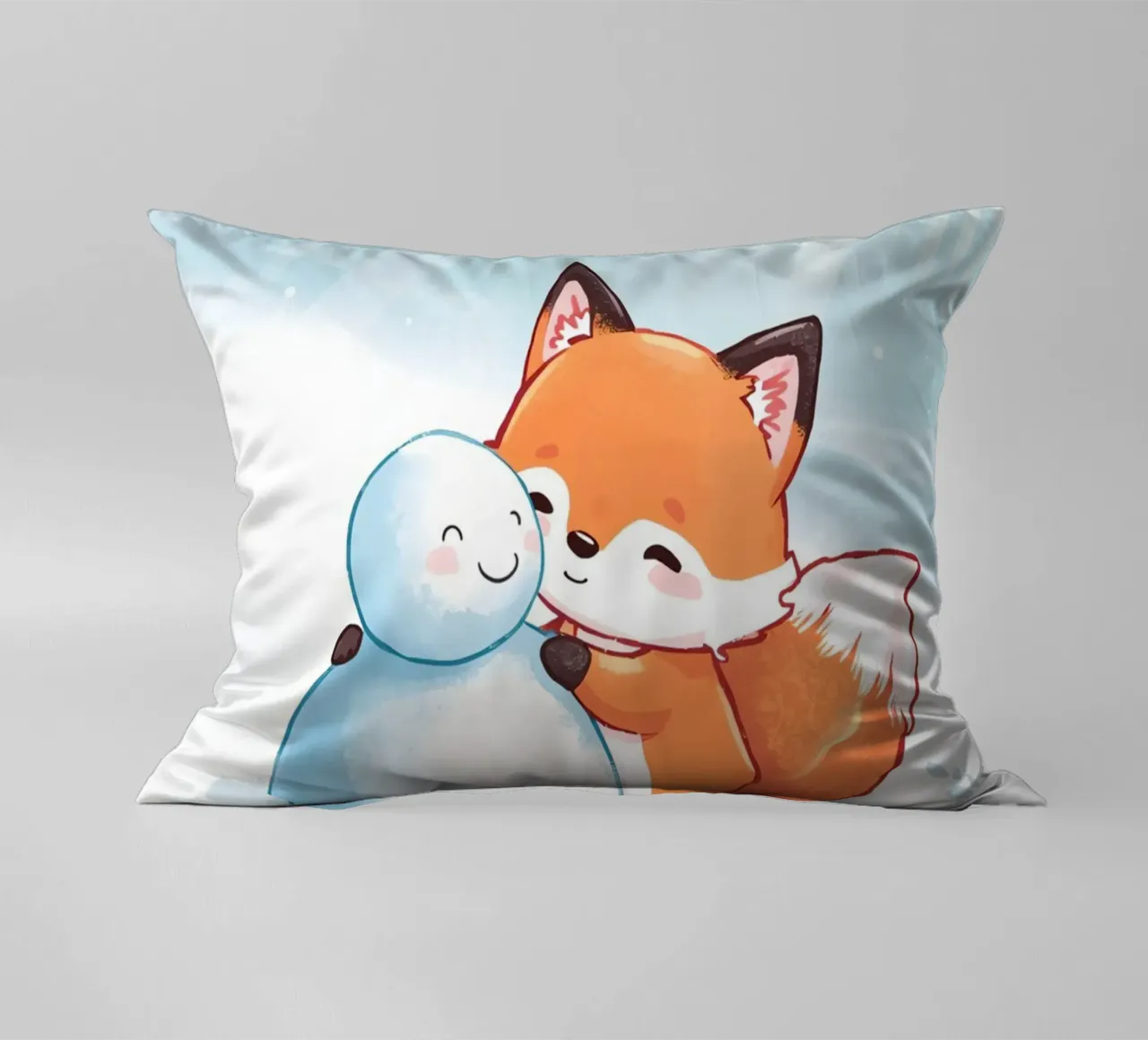 Abbracci caldi nella neve cuscino da Voxy's Adventures