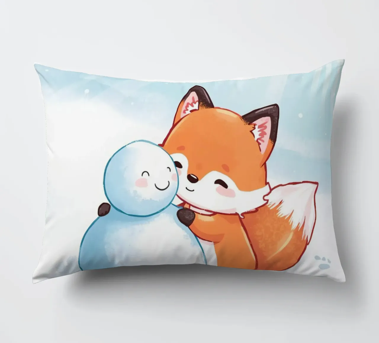 Abbracci caldi nella neve cuscino da Voxy's Adventures