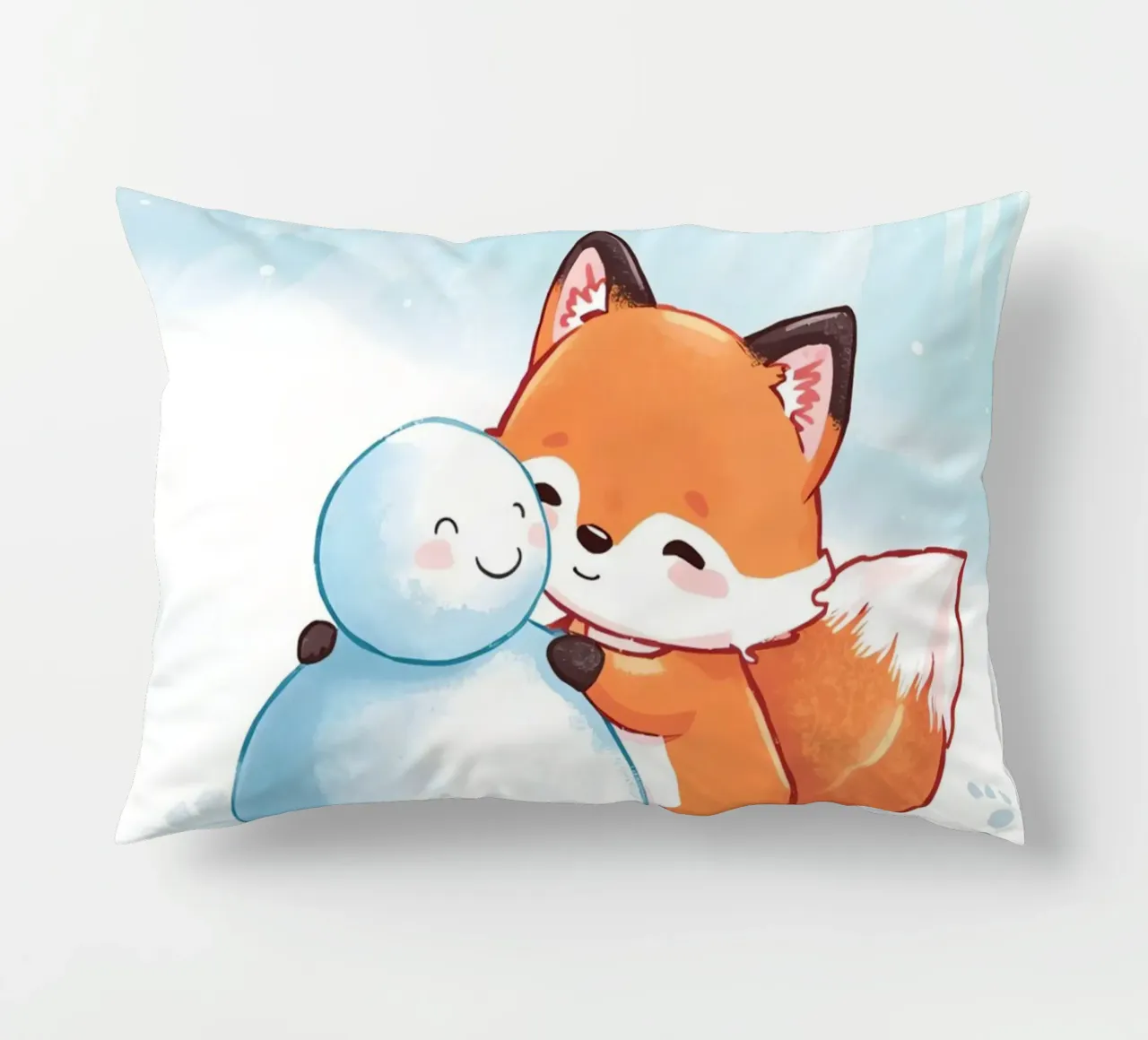 Abbracci caldi nella neve cuscino da Voxy's Adventures