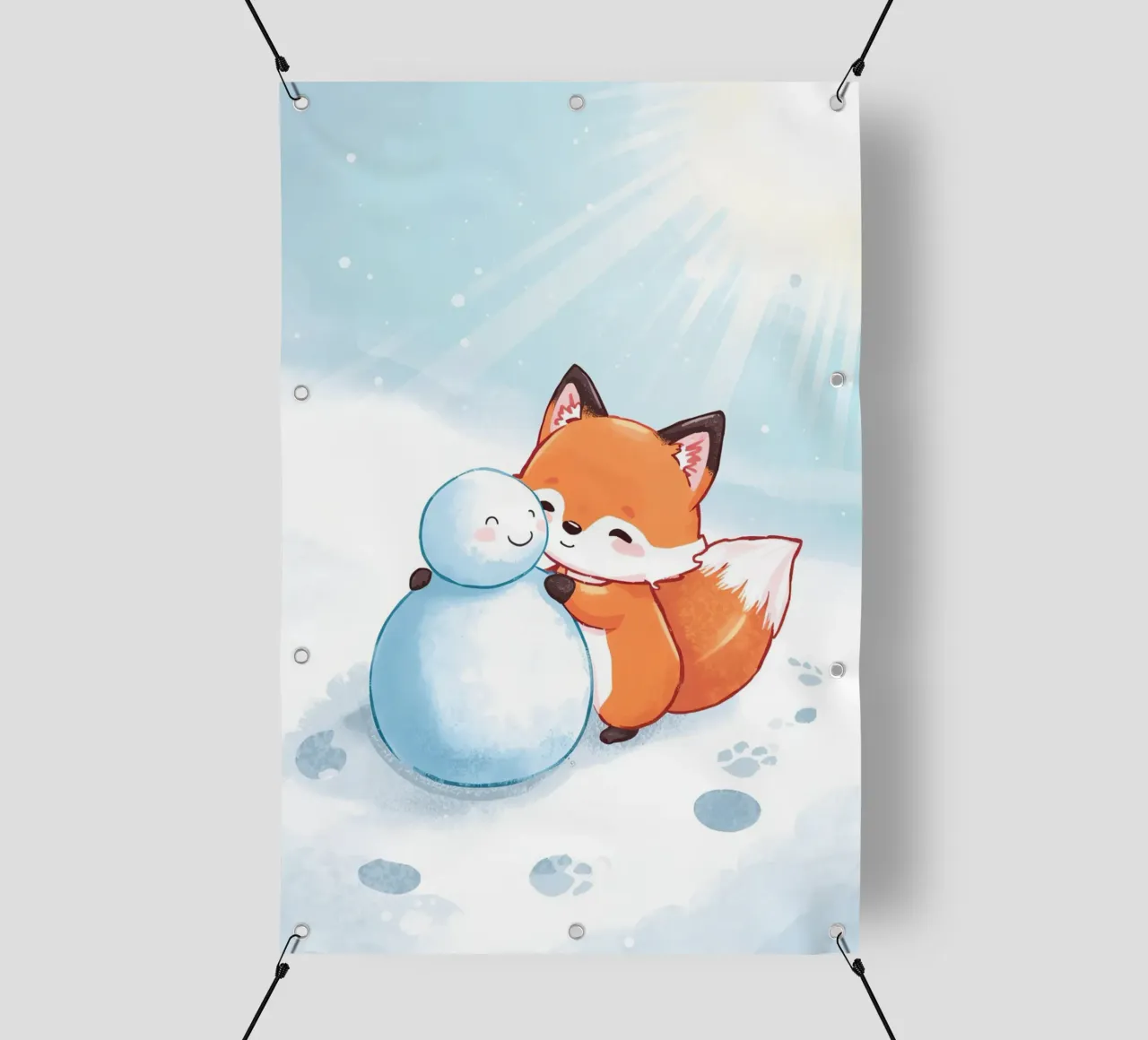 Abbracci caldi nella neve telo in pvc da Voxy's Adventures