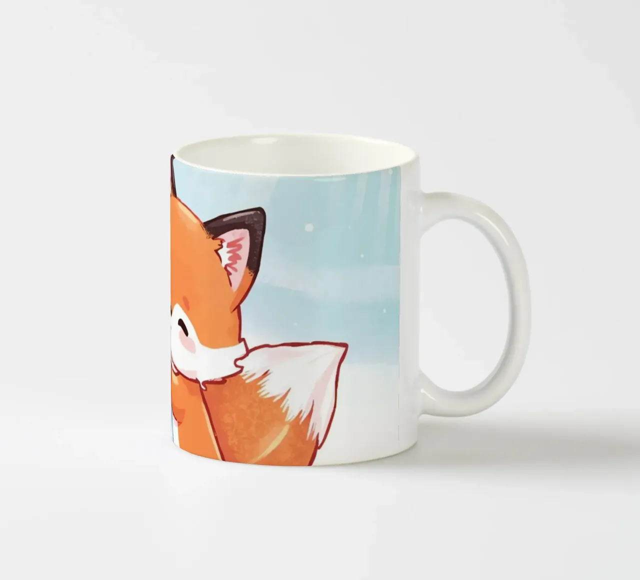 Abbracci caldi nella neve tazza in ceramica da Voxy's Adventures