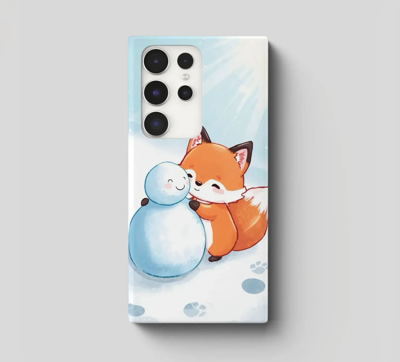 Abbracci caldi nella neve cover samsung da Voxy's Adventures