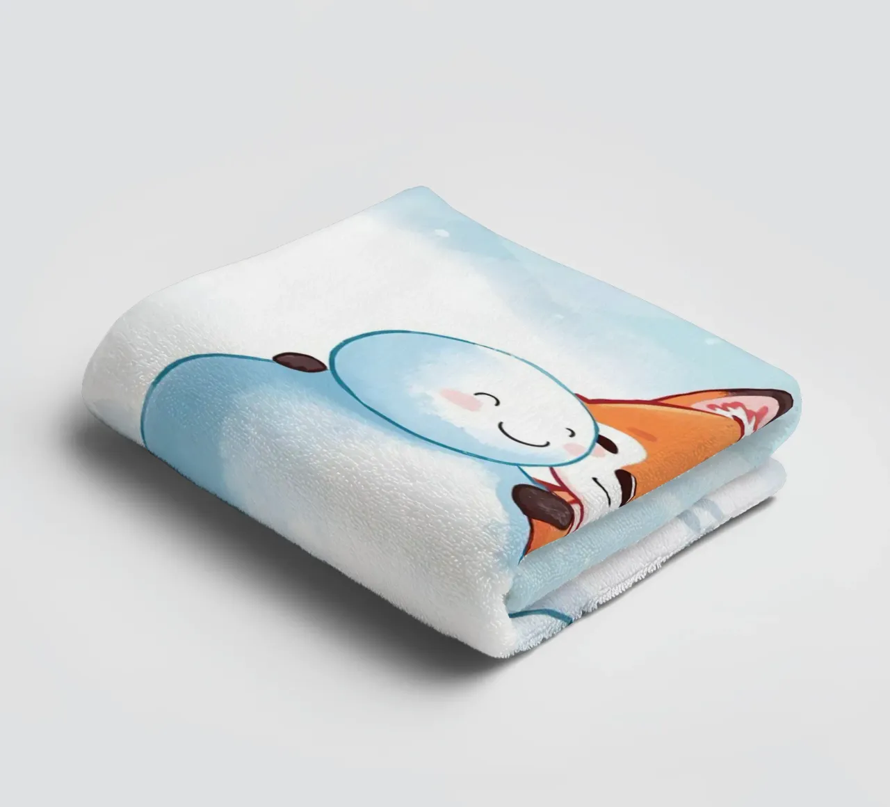 Abbracci caldi nella neve asciugamano da bagno da Voxy's Adventures