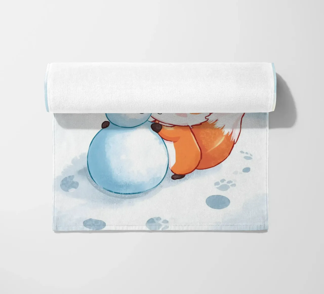 Abbracci caldi nella neve telo mare da Voxy's Adventures