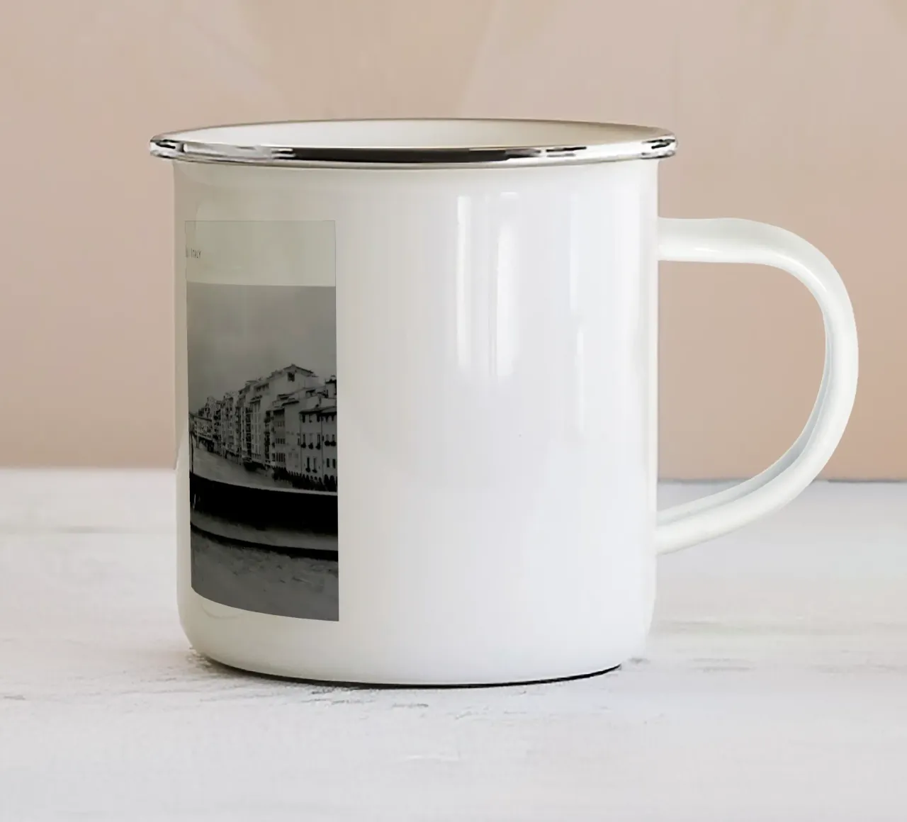 Firenze B&W tazza in smalto da In Full Color