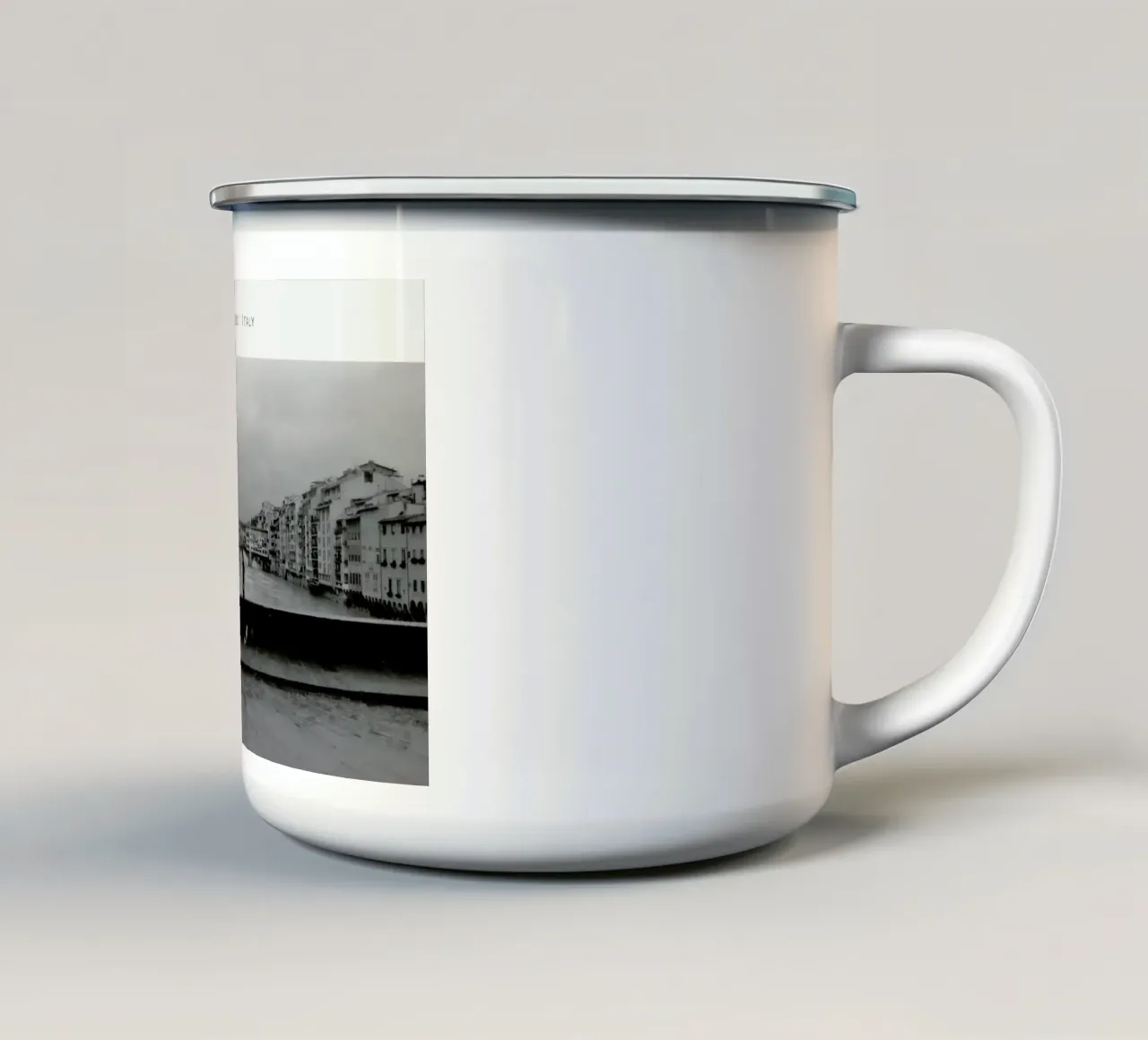 Firenze B&W tazza in smalto da In Full Color