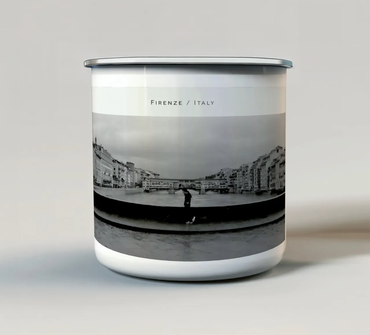 Firenze B&W tazza in smalto da In Full Color