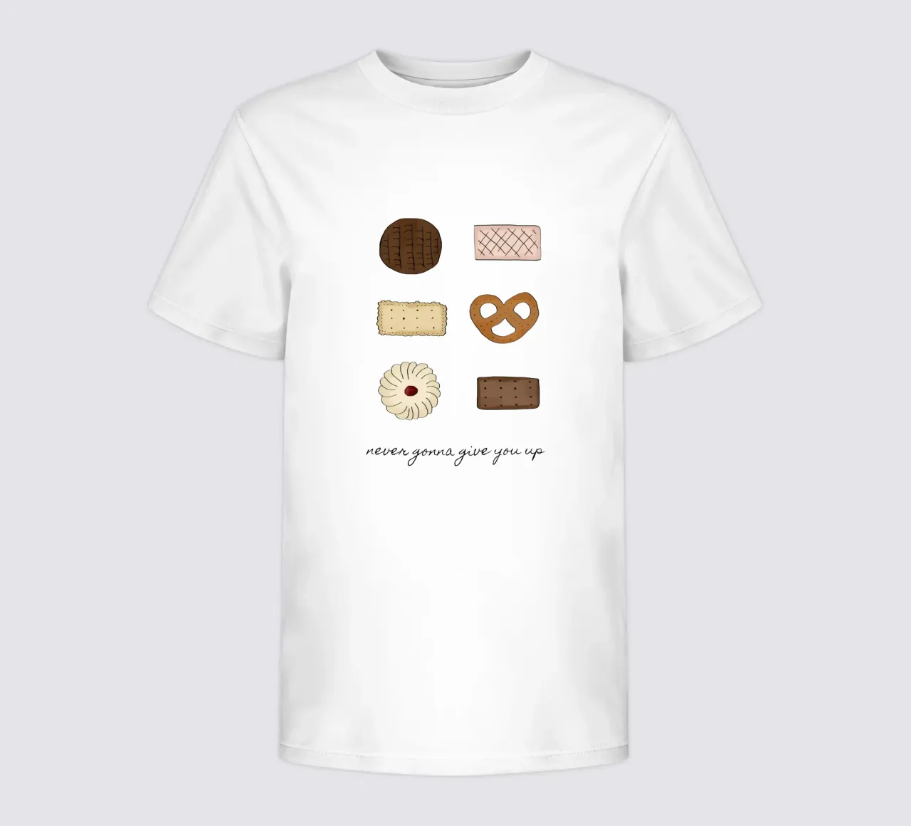 Ik geef je nooit op kinder t-shirt van Orara Studio