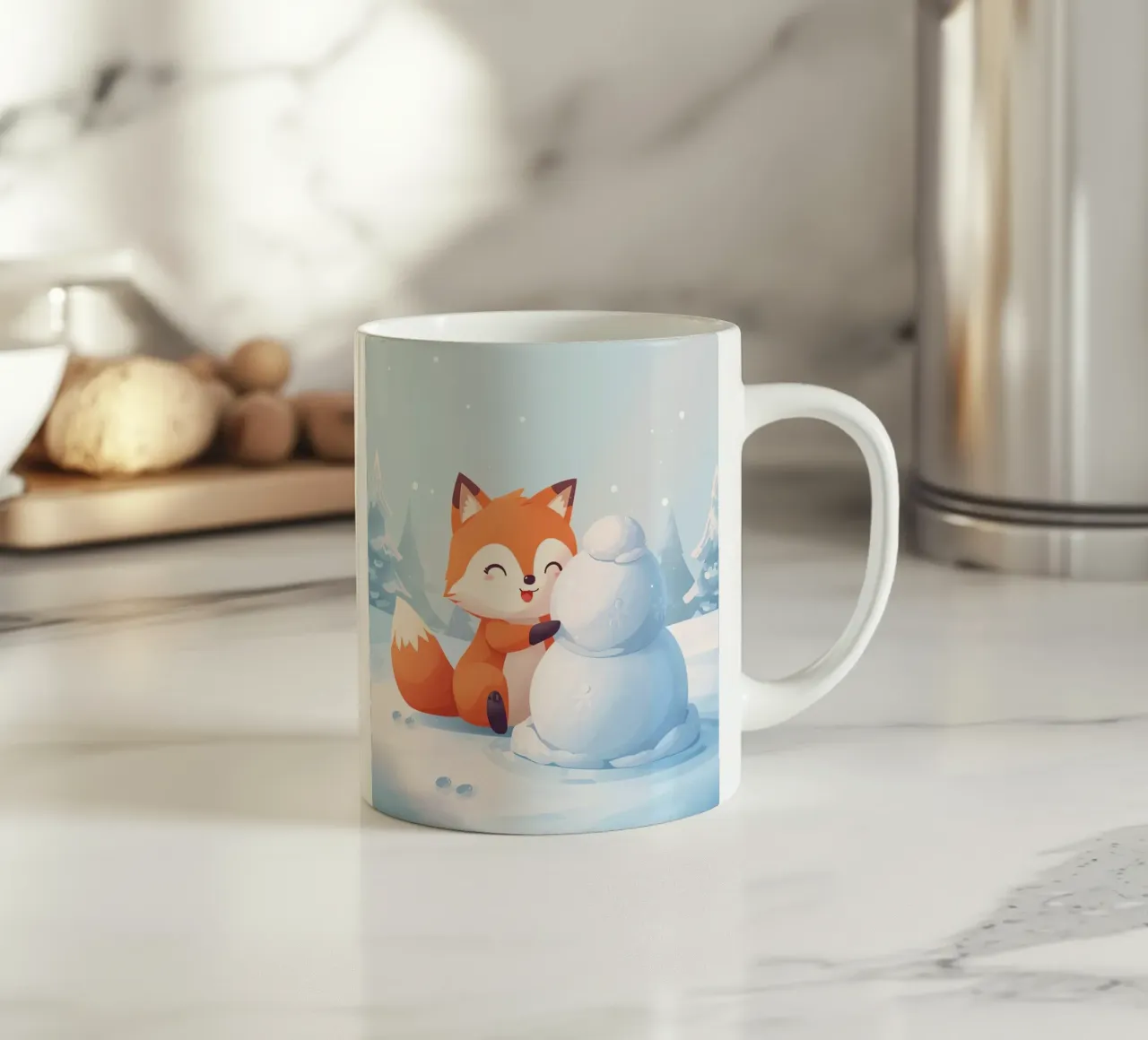 Voxy crea un compagno di neve tazza in ceramica da Voxy's Adventures