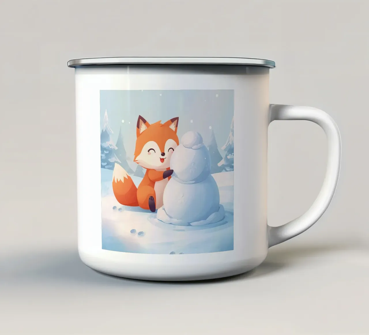 Voxy crea un compagno di neve tazza in smalto da Voxy's Adventures