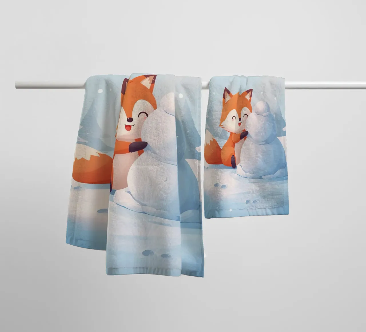 Voxy crea un compagno di neve asciugamano da bagno da Voxy's Adventures