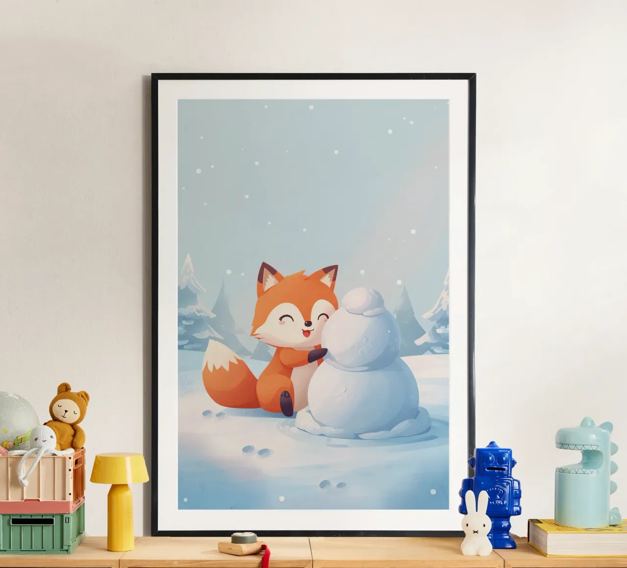 Voxy crea un compagno di neve carta hahnemühle da Voxy's Adventures