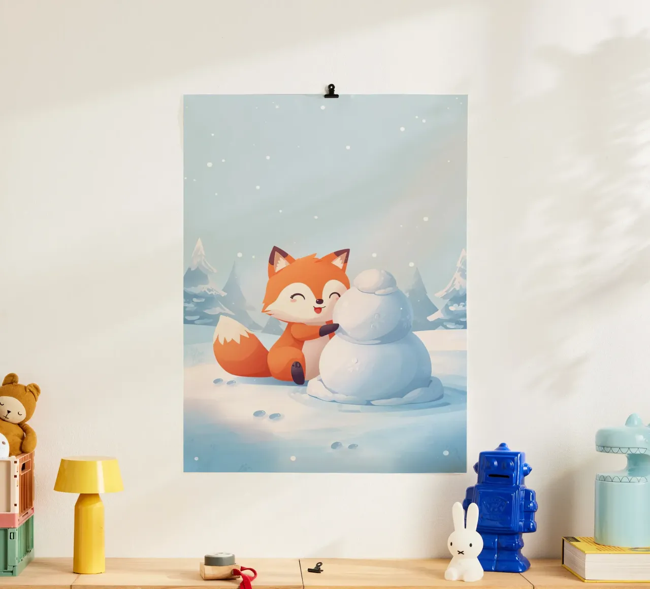 Voxy crea un compagno di neve carta hahnemühle da Voxy's Adventures