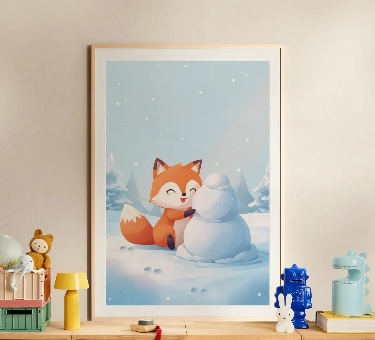 Voxy crea un compagno di neve carta hahnemühle da Voxy's Adventures