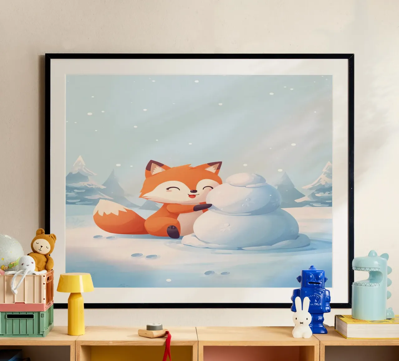 Voxy crea un compagno di neve carta hahnemühle da Voxy's Adventures