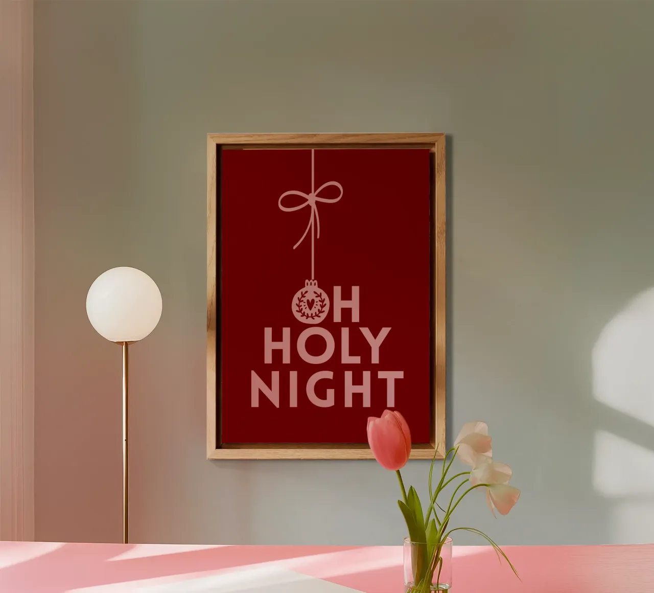 Oh Holy Night alu-dibond by PurePeachChristmas