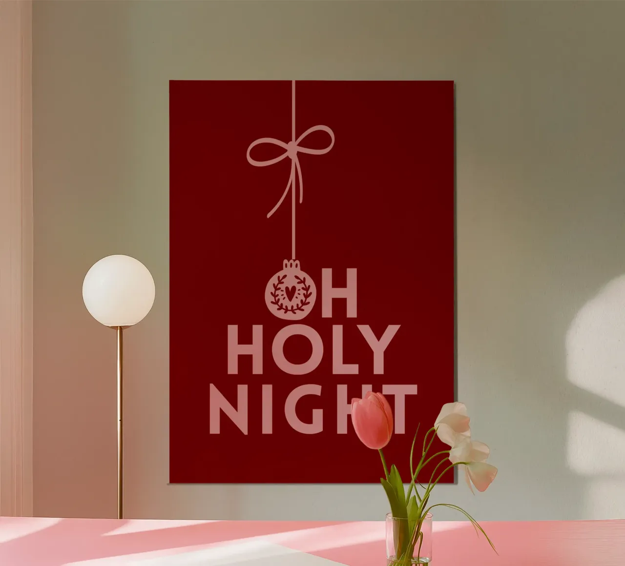 Oh Holy Night alu-dibond by PurePeachChristmas