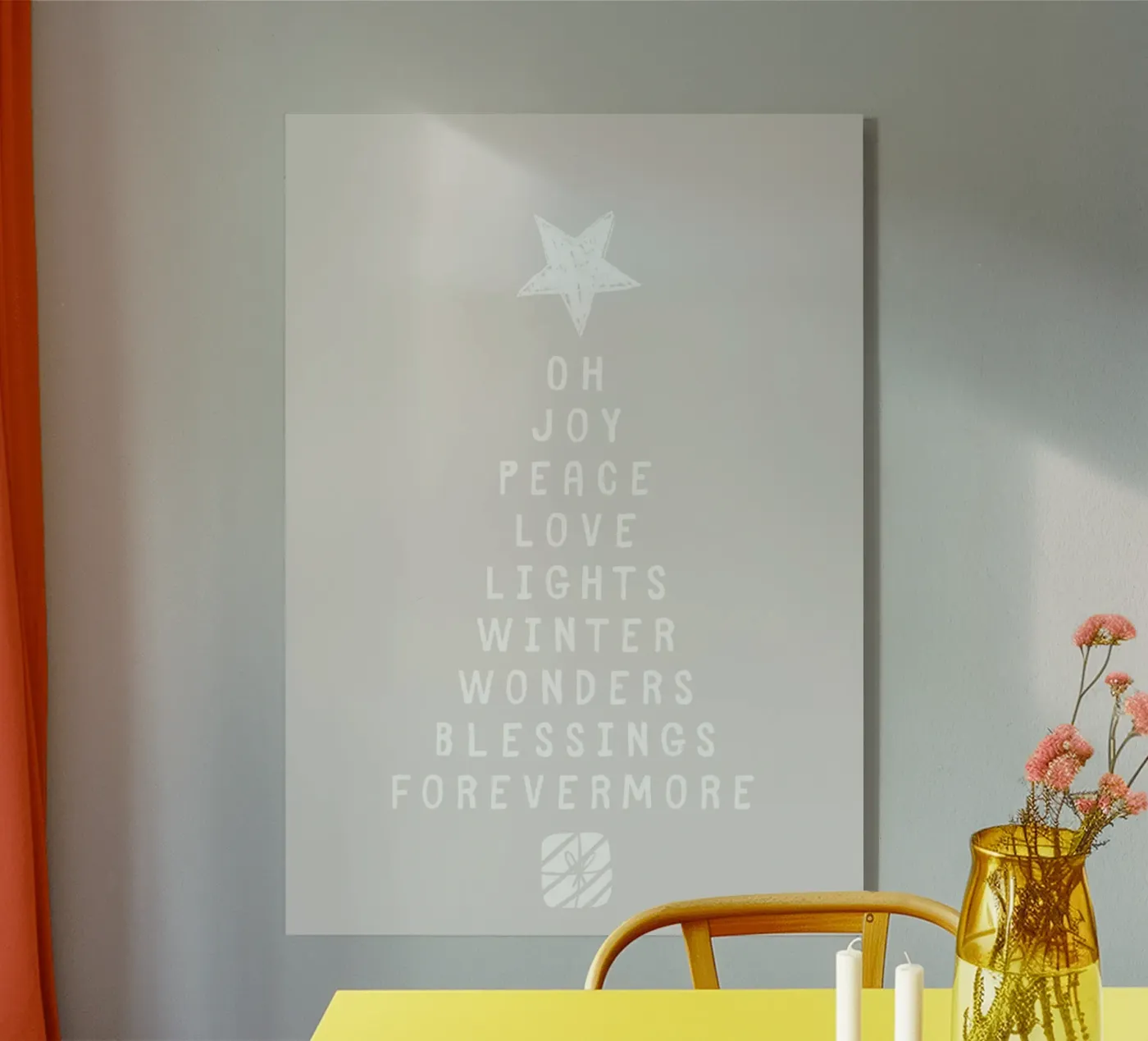 Oh Joy Acryl-Glas von PurePeachChristmas