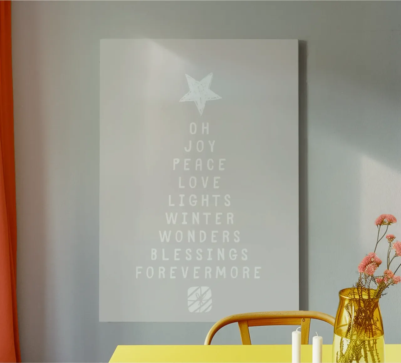 Oh Joy canvas by PurePeachChristmas