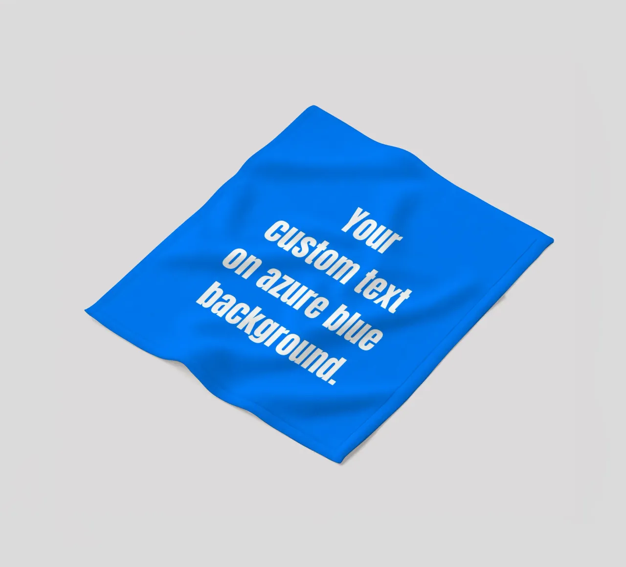 Custom text on azure blue background coperta in pile da RB-Quotes