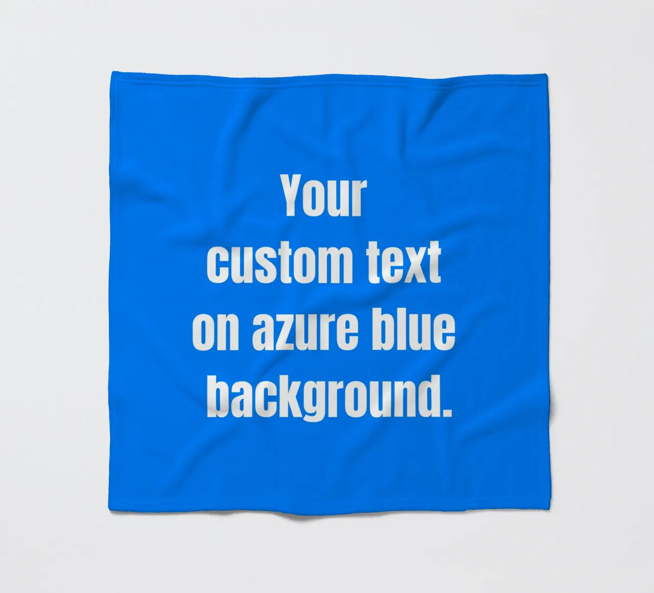 Custom text on azure blue background coperta in pile da RB-Quotes