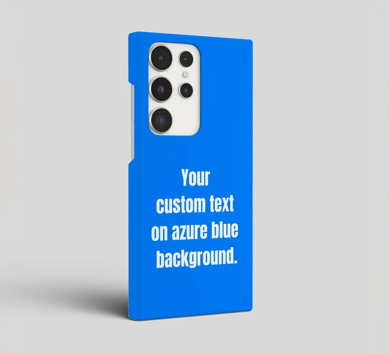 Custom text on azure blue background cover samsung da RB-Quotes