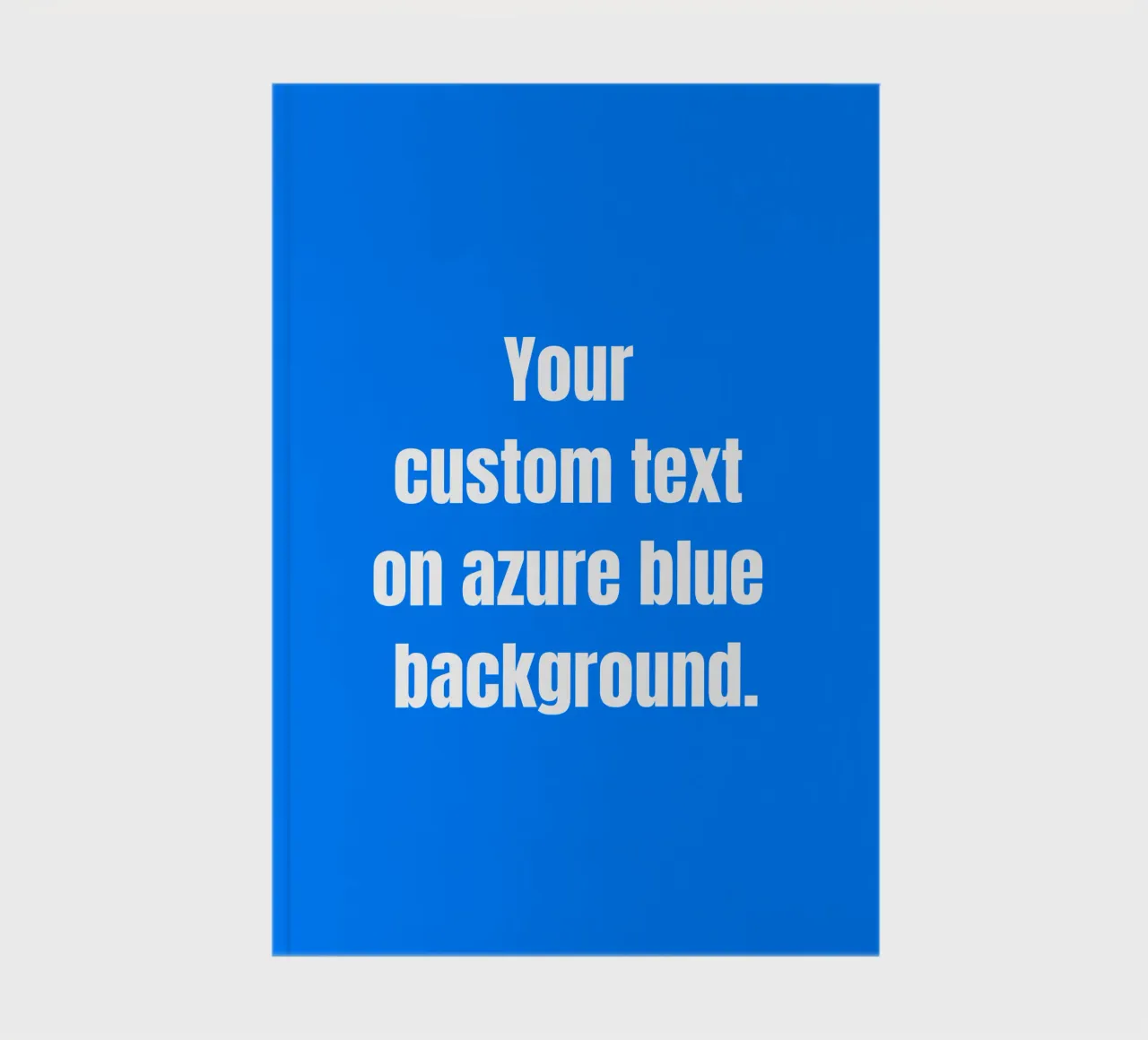 Custom text on azure blue background diario da RB-Quotes