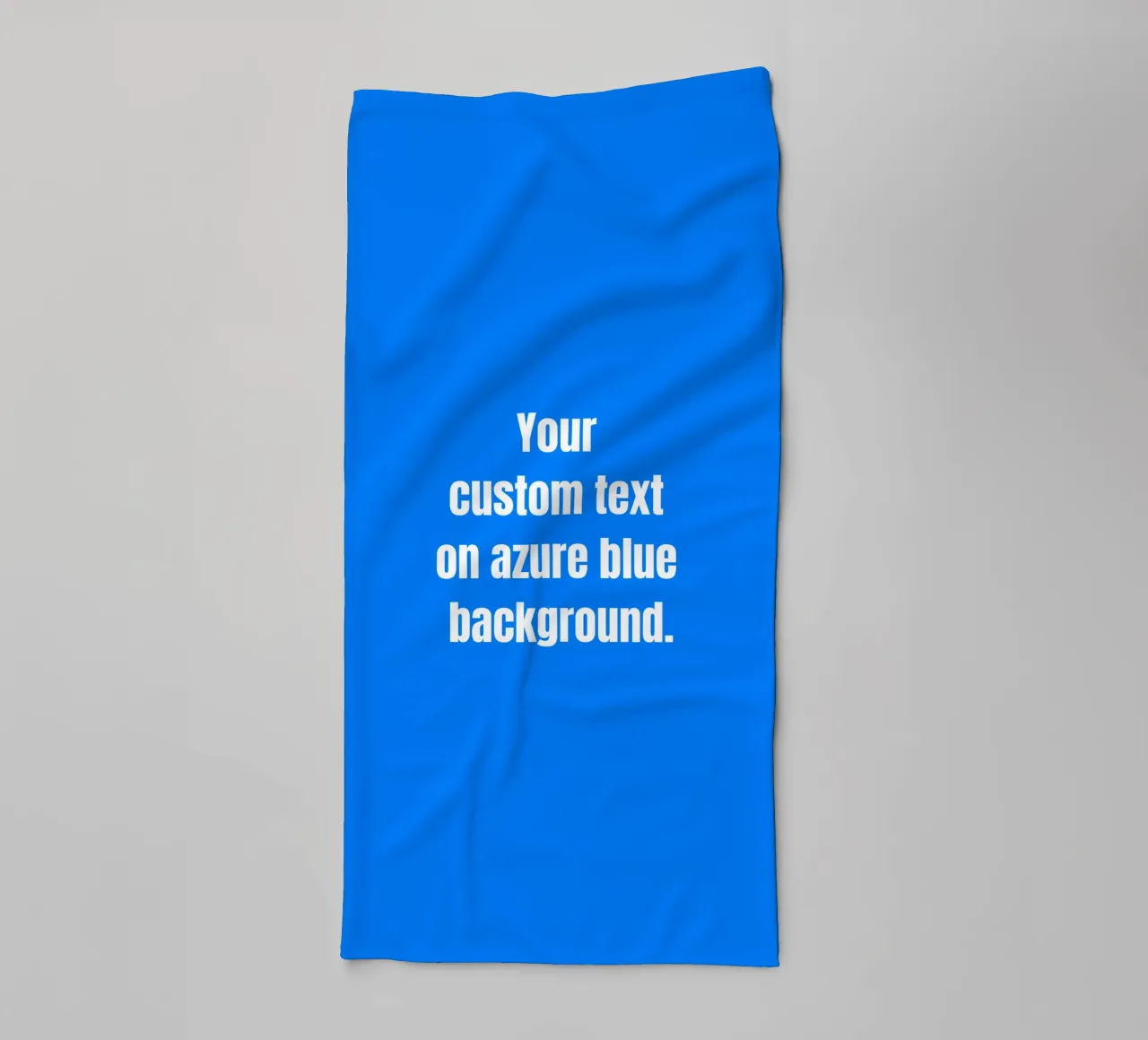 Custom text on azure blue background Handtuch von RB-Quotes