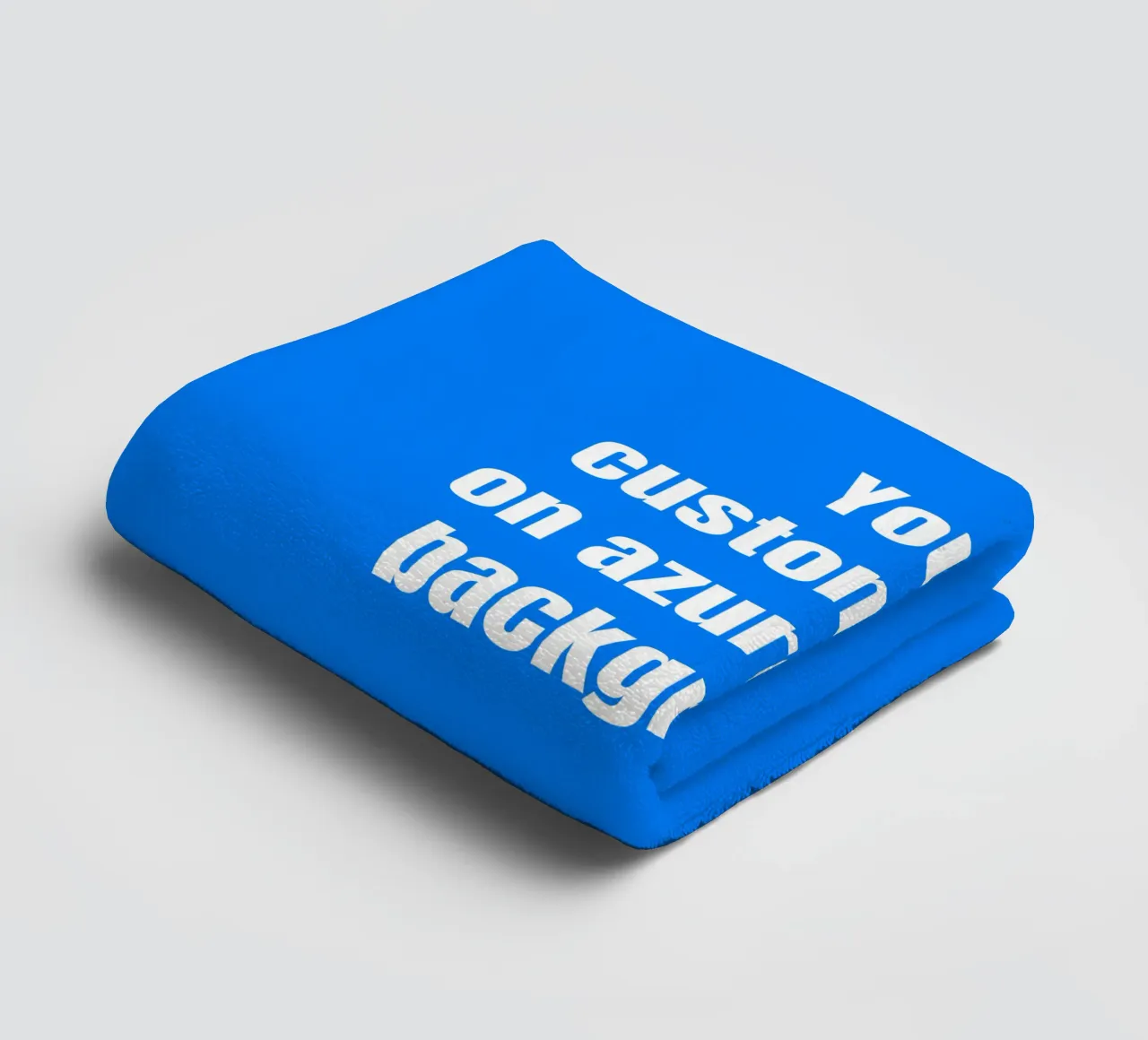 Custom text on azure blue background Handtuch von RB-Quotes