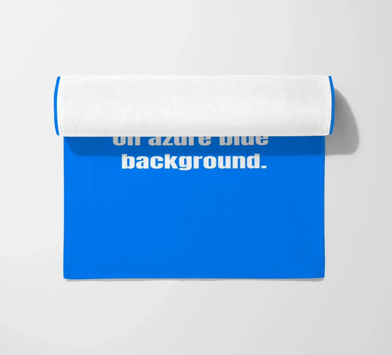 Custom text on azure blue background telo mare da RB-Quotes