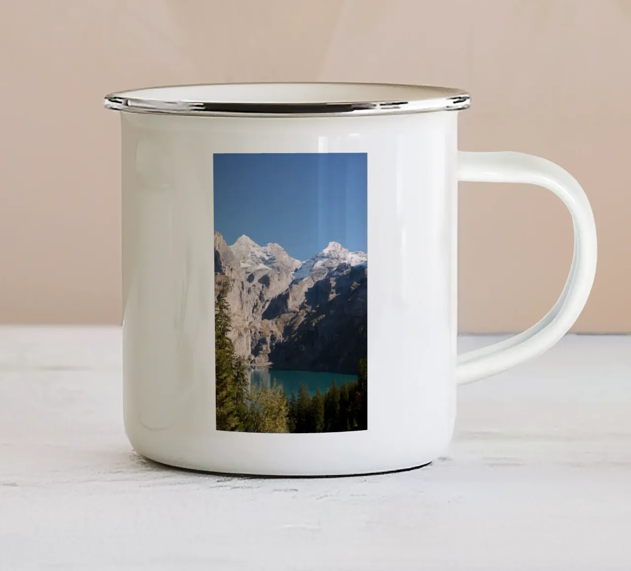 Oeschinensee Serenity tazza in smalto da FujiSwiss