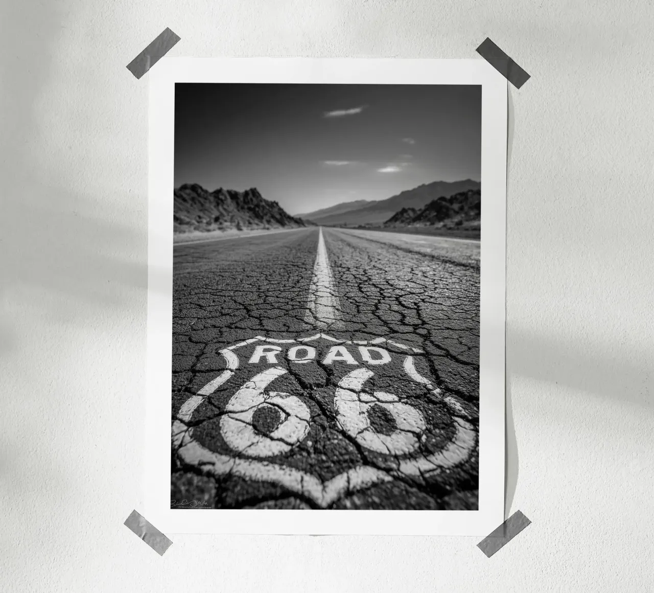 Route 66 poster da Monochrome